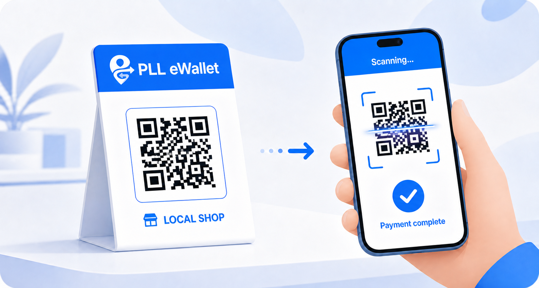 Scan merchant QRIS illustration