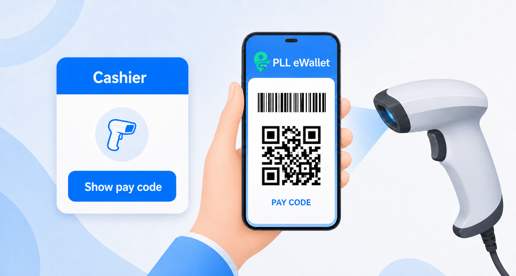 Show QRIS pay code illustration